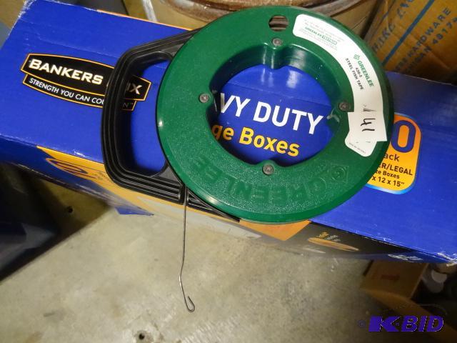 lot 41 image: Green Lee 438-5 Steel Fish Tape...