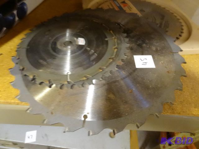 lot 45 image: Misc Saw Blades. Some are New...