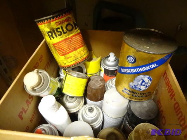 lot 46 image: Misc Spray Paint and Chemicals...