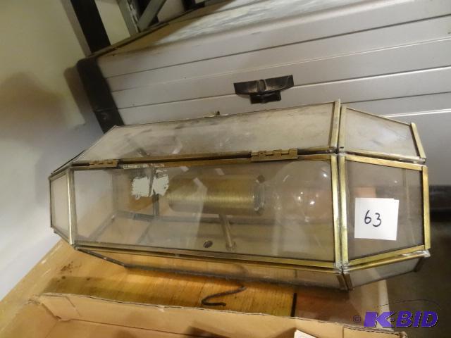 lot 63 image: Brass Wall Light...