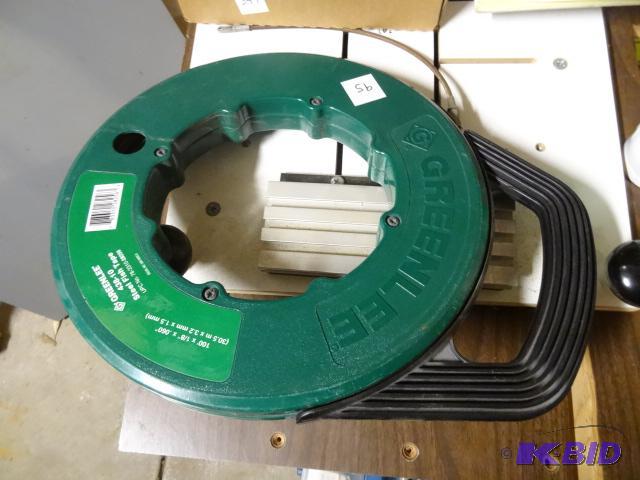 lot 95 image: Green Lee 438-10 Steel Fish Tape...