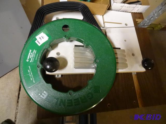 lot 96 image: Green Lee 438-10 Steel Fish Tape...