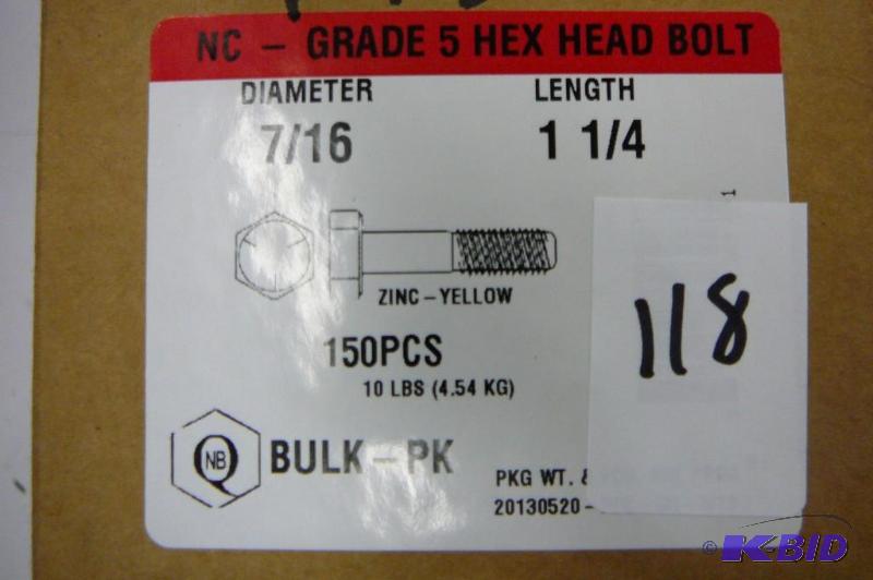 10 lbs 716 x 1 14 Grade 5 Hex Head Bolt...