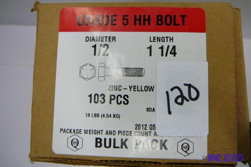 10 lbs 12 x 1 14 Grade 5 Hex Head Bolt...