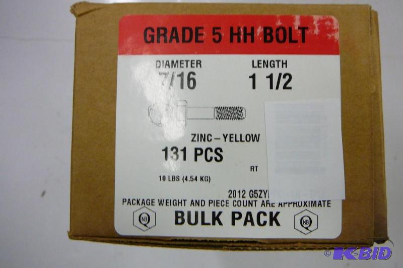 10 lbs 716 x 1 12 Grade 5 Hex Head Bolt...