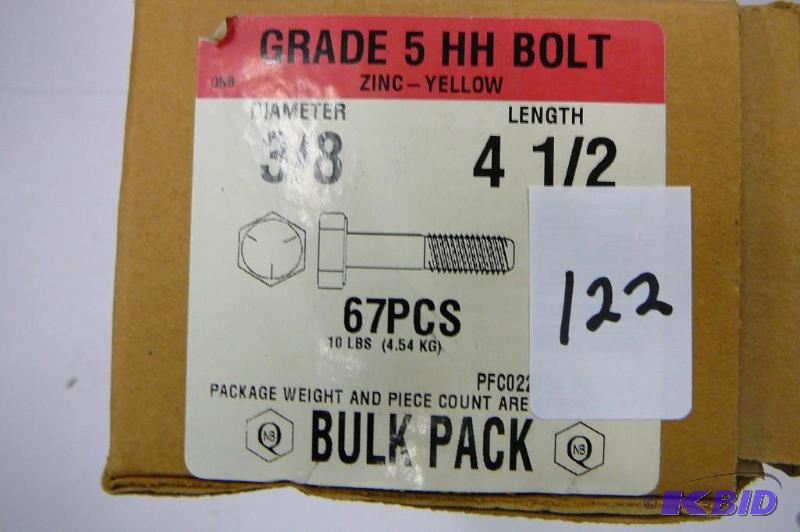 10 lbs 38 x 4 12 Grade 5 Hex Head Bolt...