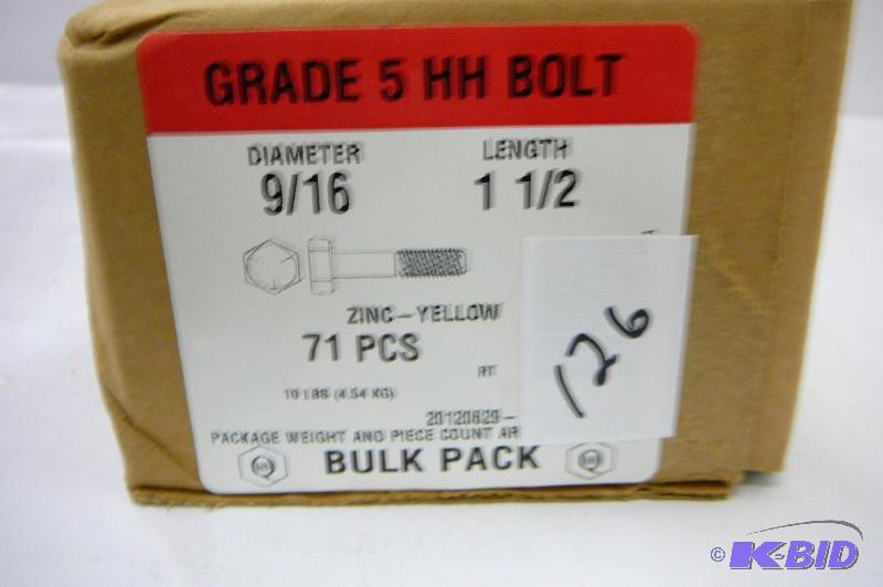 10 lbs 916 x 1 12 Grade 5 Hex Head Bolt...