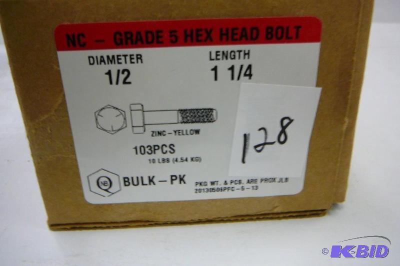 10 lbs 12 x 1 14 Grade 5 Hex Head Bolt...