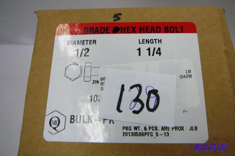 10 lbs 12 x 1 14 Grade 5 Hex Head Bolt...