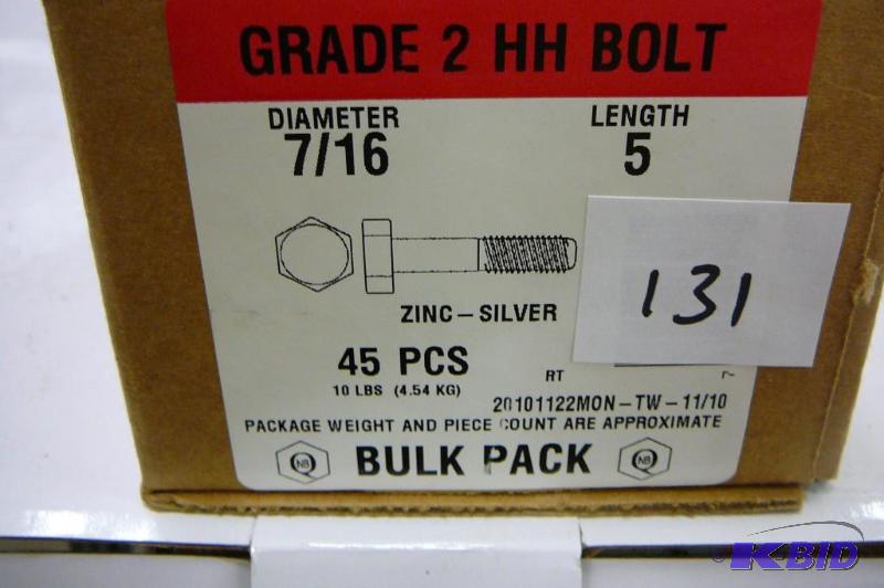 10 lbs 716 x 5 Grade 5 Hex Head Bolt...