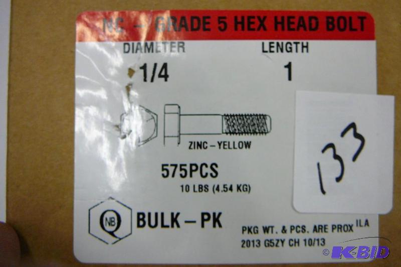 10 lbs 14 x 1 Grade 5 Hex Head Bolt...