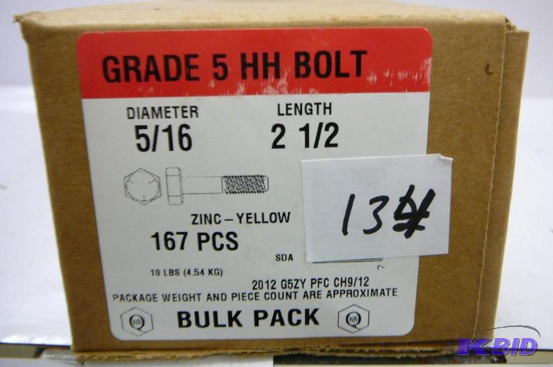 10 lbs 516 x 2 12 Grade 5 Hex Head Bolt...