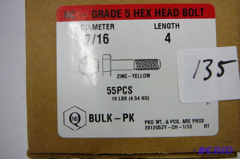 10 lbs 716 x 4 Grade 5 Hex Head Bolt...