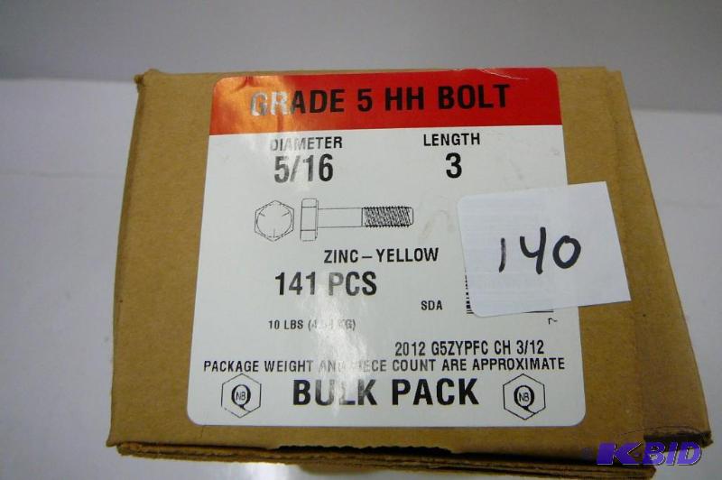 10 lbs 516 x 3 Grade 5 Hex Head Bolt...