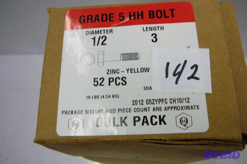 10 lbs 12 x 3 Grade 5 Hex Head Bolt...