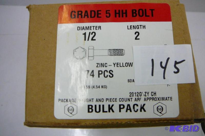 10 lbs 12 x 2 Grade 5 Hex Head Bolt...