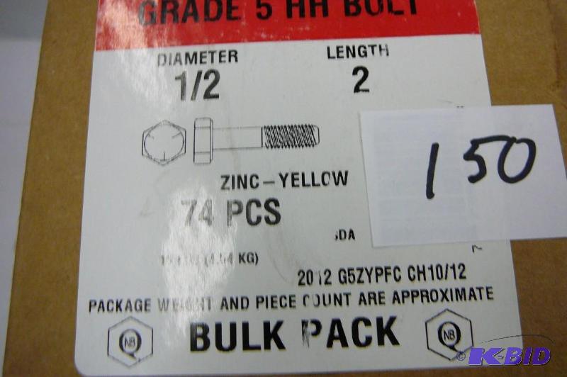 10 lbs 12 x 5 Grade 5 Hex Head Bolt...