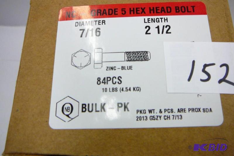 10 lbs 716 x 2 12 Grade 5 Hex Head Bolt...