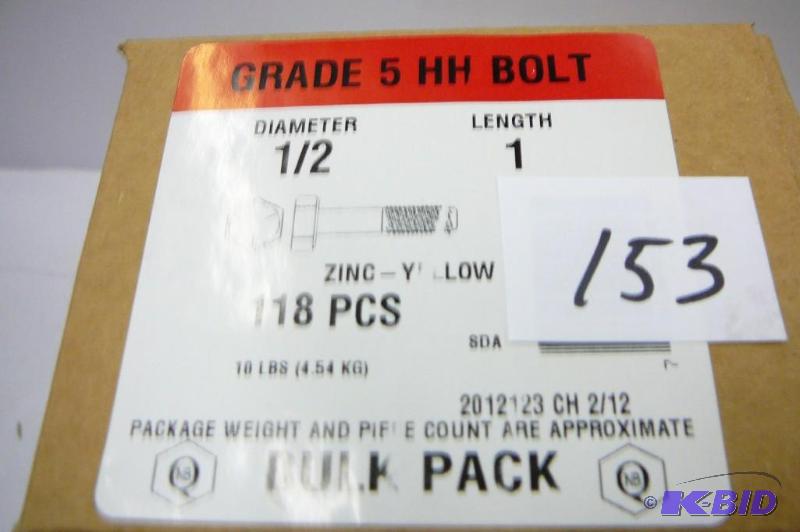 10 lbs 12 x 1 Grade 5 Hex Head Bolt...