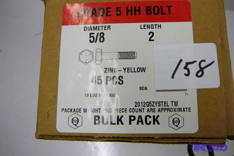 10 lbs 58 x 2 Grade 5 Hex Head Bolt...