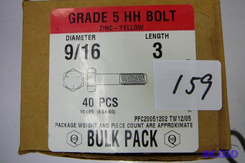 10 lbs 916 x 3 Grade 5 Hex Head Bolt...