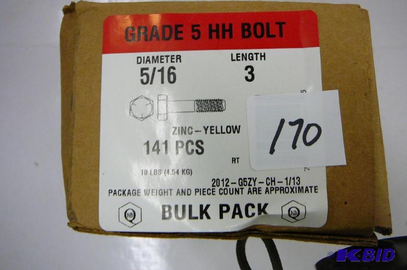 10 lbs 516 x 3 Grade 5 Hex Head Bolt...