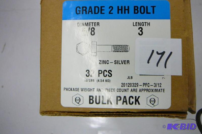 10 lbs 58 x 3 Grade 2 hex Head Bolts...