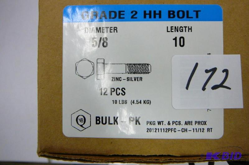 10 lbs 58 x 10 Grade 2 hex Head Bolts...
