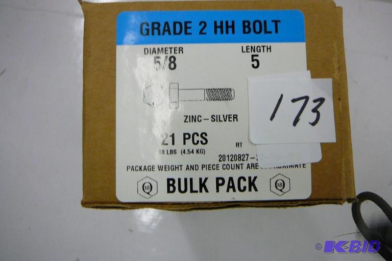 10 lbs 58 x 5 Grade 2 hex Head Bolts...