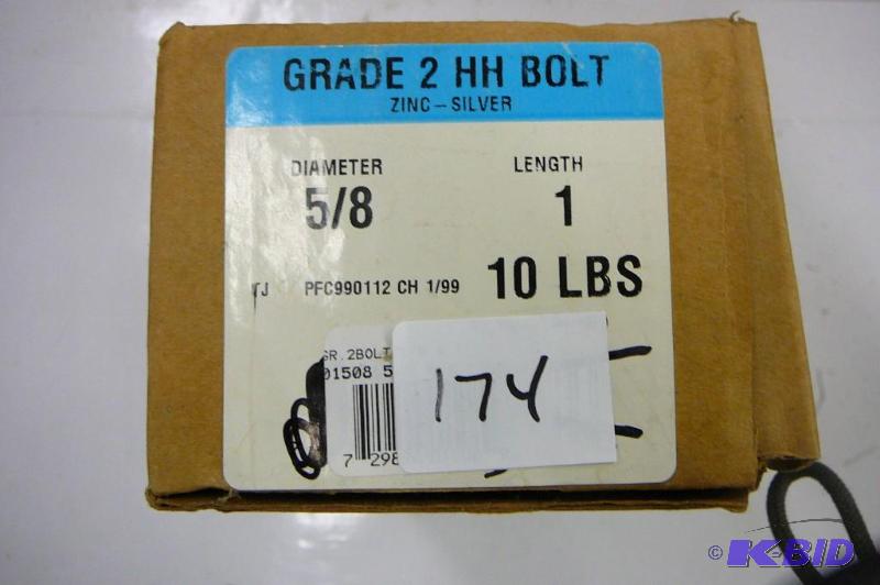 10 lbs 58 x 1 Grade 2 hex Head Bolts...