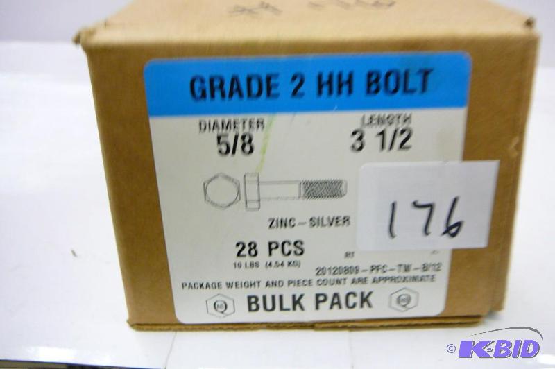 10 lbs 58 x 3 12 Grade 2 hex Head Bolts...