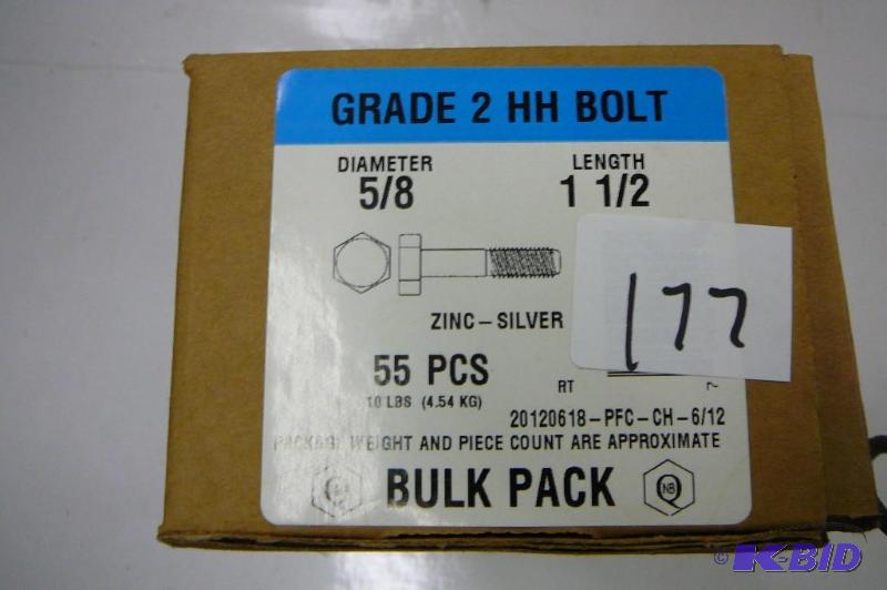 10 lbs 58 x 1 12 Grade 2 hex Head Bolts...
