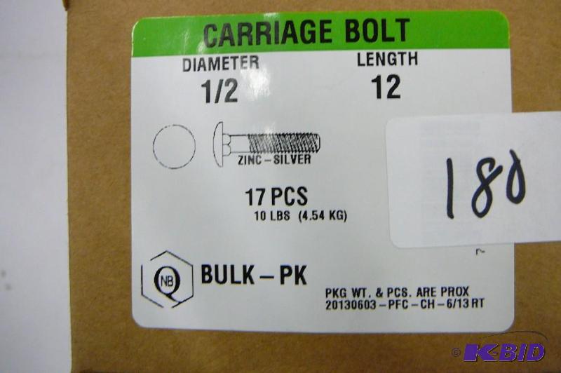 10 lbs 12 x 12 Carriage Bolts...