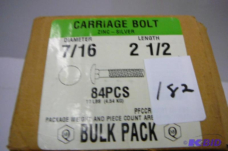 10 lbs 716 x 2 12 Carriage Bolts...
