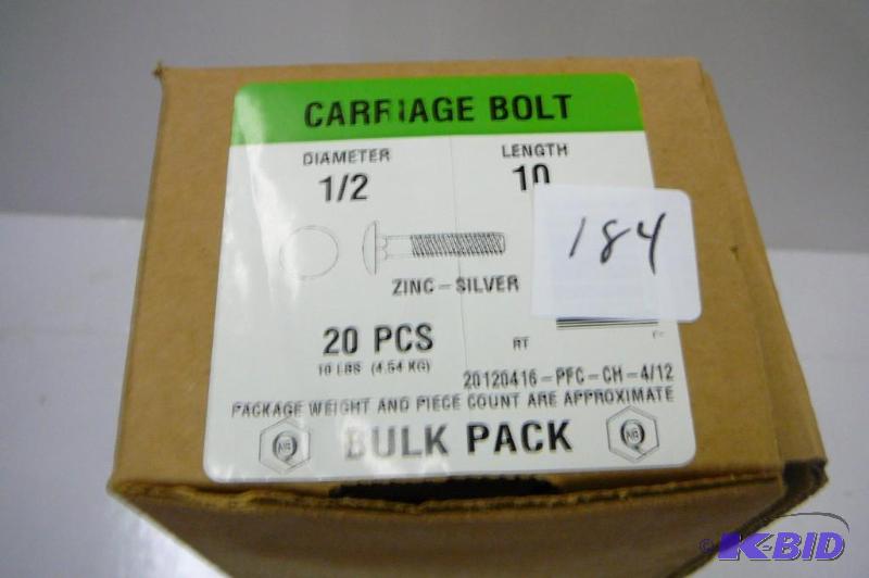 10 lbs 12 x 10 Carriage Bolts...