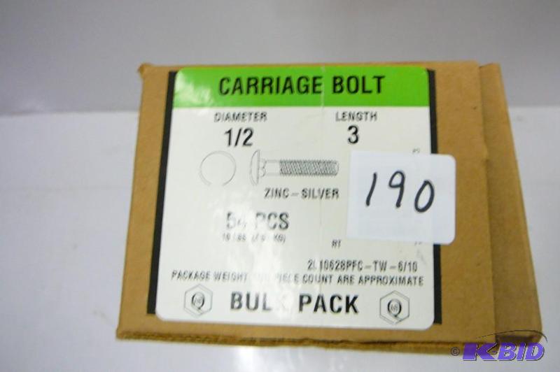 10 lbs 12 x 3 Carriage Bolts...