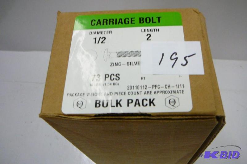 10 lbs 12 x 2 Carriage Bolts...