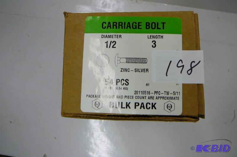 10 lbs 12 x 3 Carriage Bolts...