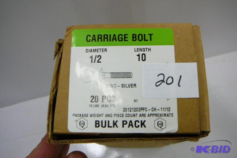 10 lbs 12 x 10 Carriage Bolts...