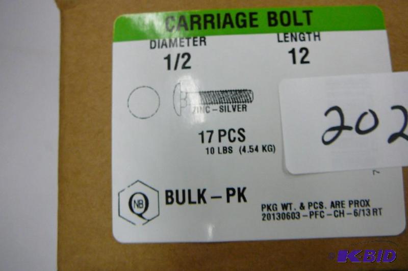 10 lbs 12 x 12 Carriage Bolts...