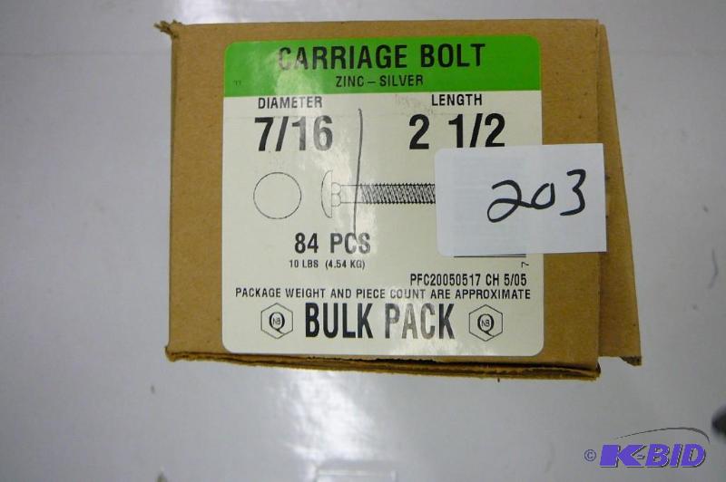 10 lbs 716 x 2 12 Carriage Bolts...
