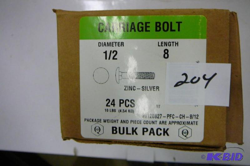 10 lbs 12 x 8 Carriage Bolts...