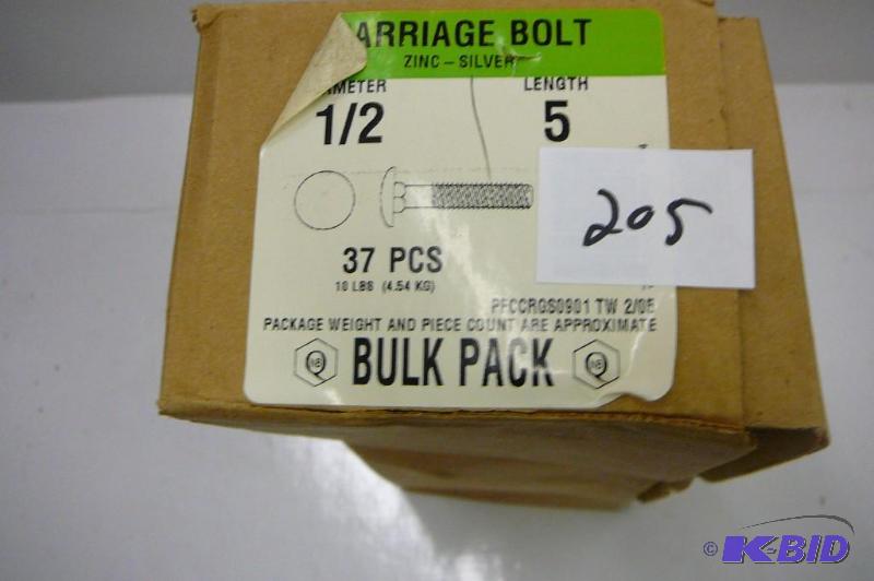 10 lbs 12 x 5 Carriage Bolts...
