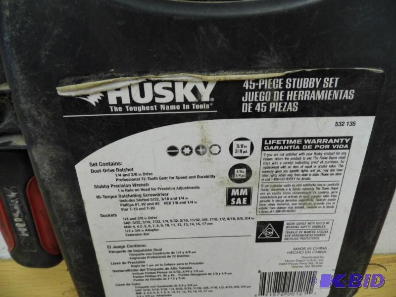 lot 6 image: Husky 45 Piece Stubby Set