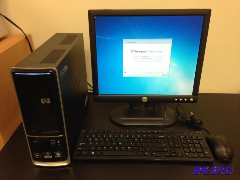 lot 3 image: HP Pavilion s5000 Desktop Computer Runs Wind...