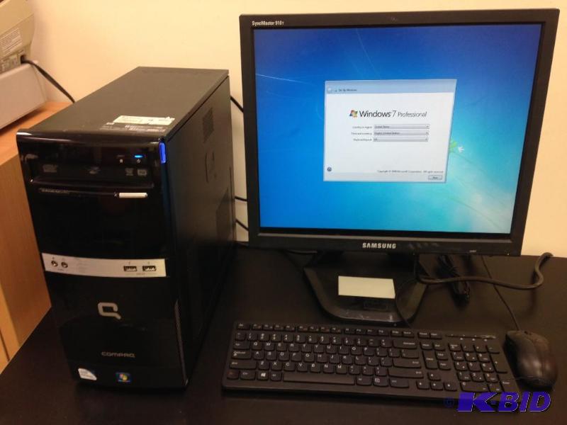 lot 5 image: HP Compaq 6000 Desktop Computer Runs Windows...