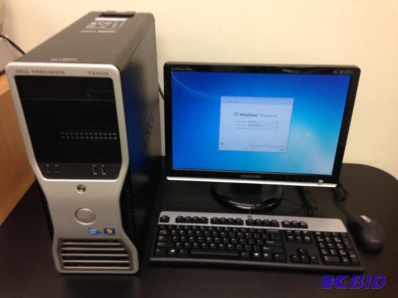 lot 6 image: Dell Precision T3500 Desktop Computer Runs W...