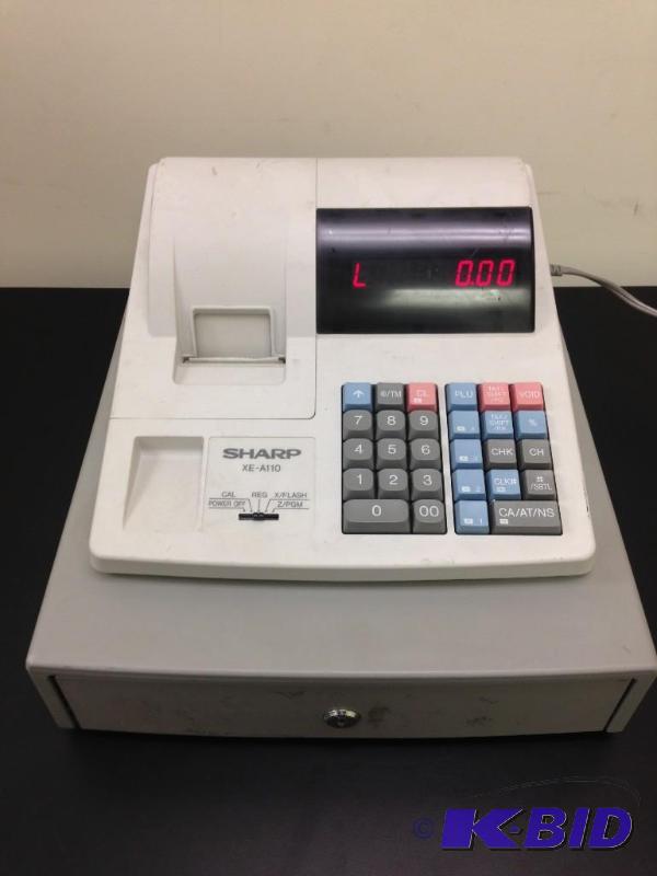 lot 9 image: Sharp XE-A110 Electric Cash Register With Rec...