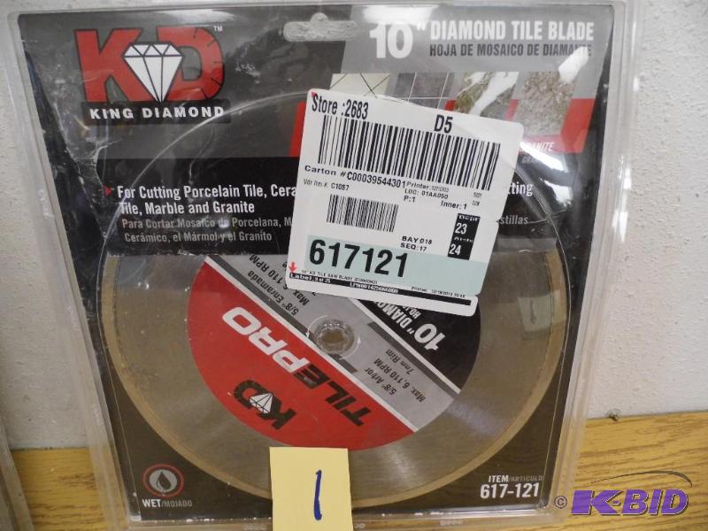 King Diamond 10 Tile Blade