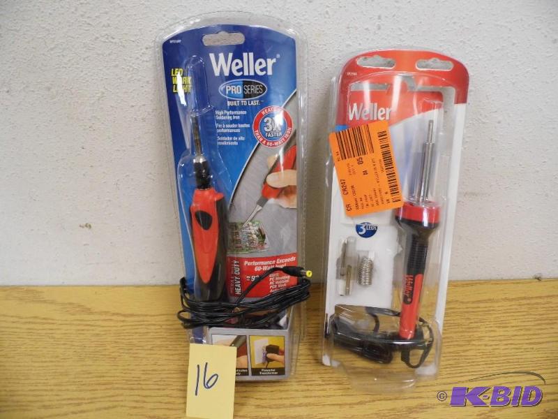 2 Weller Soldering Irons